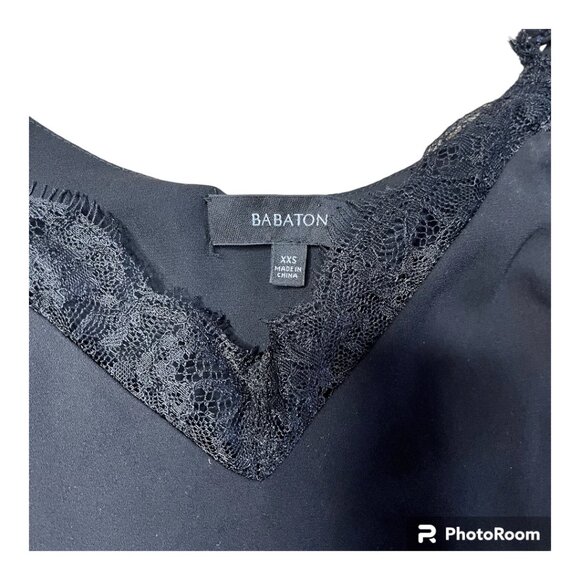 Aritzia Babaton lacy slip dress black XXS - Picture 4 of 5